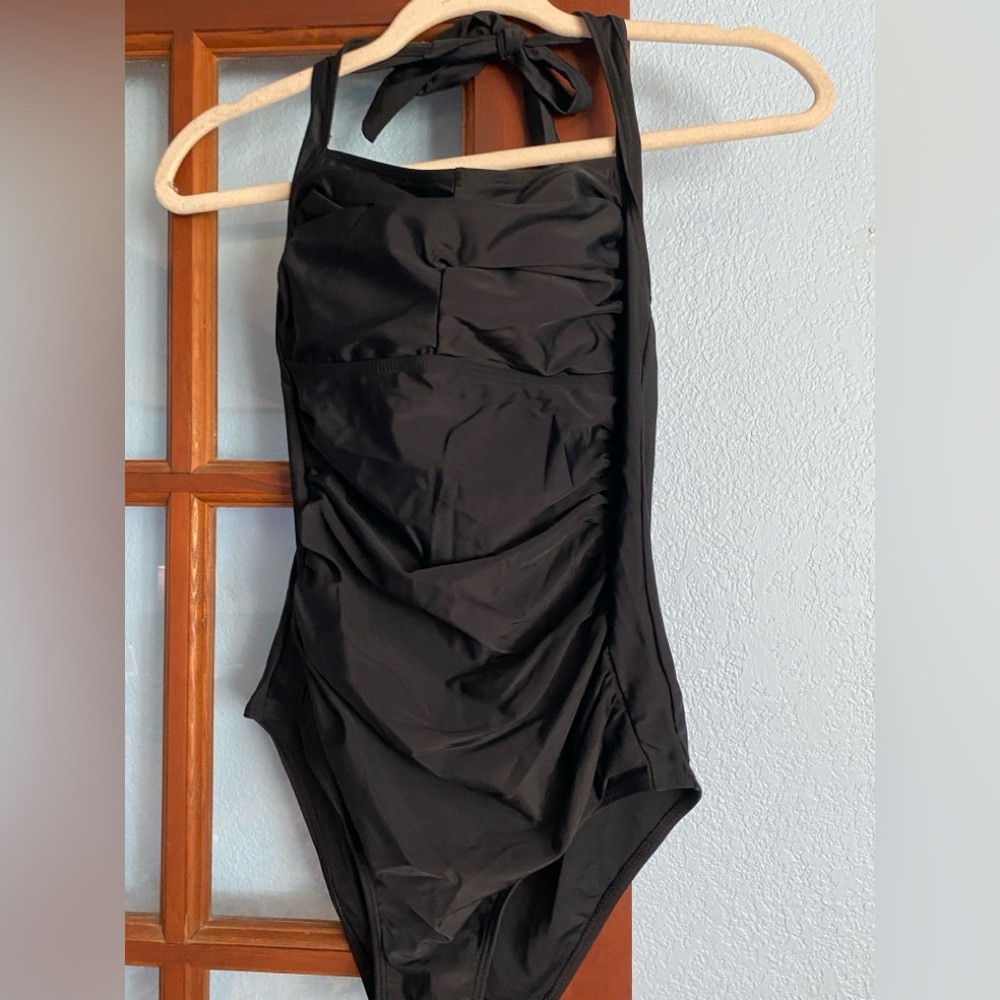 Classic Black One-Piece Swimsuit